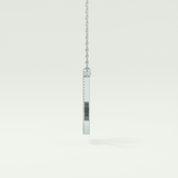 0.157 TCW Round Lab-Grown Diamond U Initial Necklace