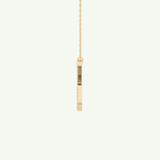 0.133 TCW Round Lab-Grown Diamond X Initial Necklace