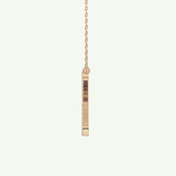 0.133 TCW Round Lab-Grown Diamond X Initial Necklace