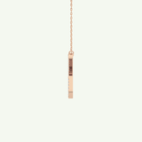 0.133 TCW Round Lab-Grown Diamond X Initial Necklace