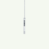 0.133 TCW Round Lab-Grown Diamond X Initial Necklace