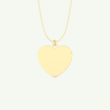 Photo Crafted Engravable Heart Pendant Necklace
