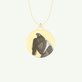 Photo Crafted Engravable Round Pendant Necklace