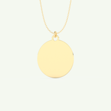 Photo Crafted Engravable Round Pendant Necklace