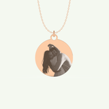Photo Crafted Engravable Round Pendant Necklace