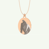 Photo Crafted Engravable Round Pendant Necklace