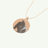 Photo Crafted Engravable Round Pendant Necklace