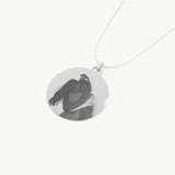 Photo Crafted Engravable Round Pendant Necklace