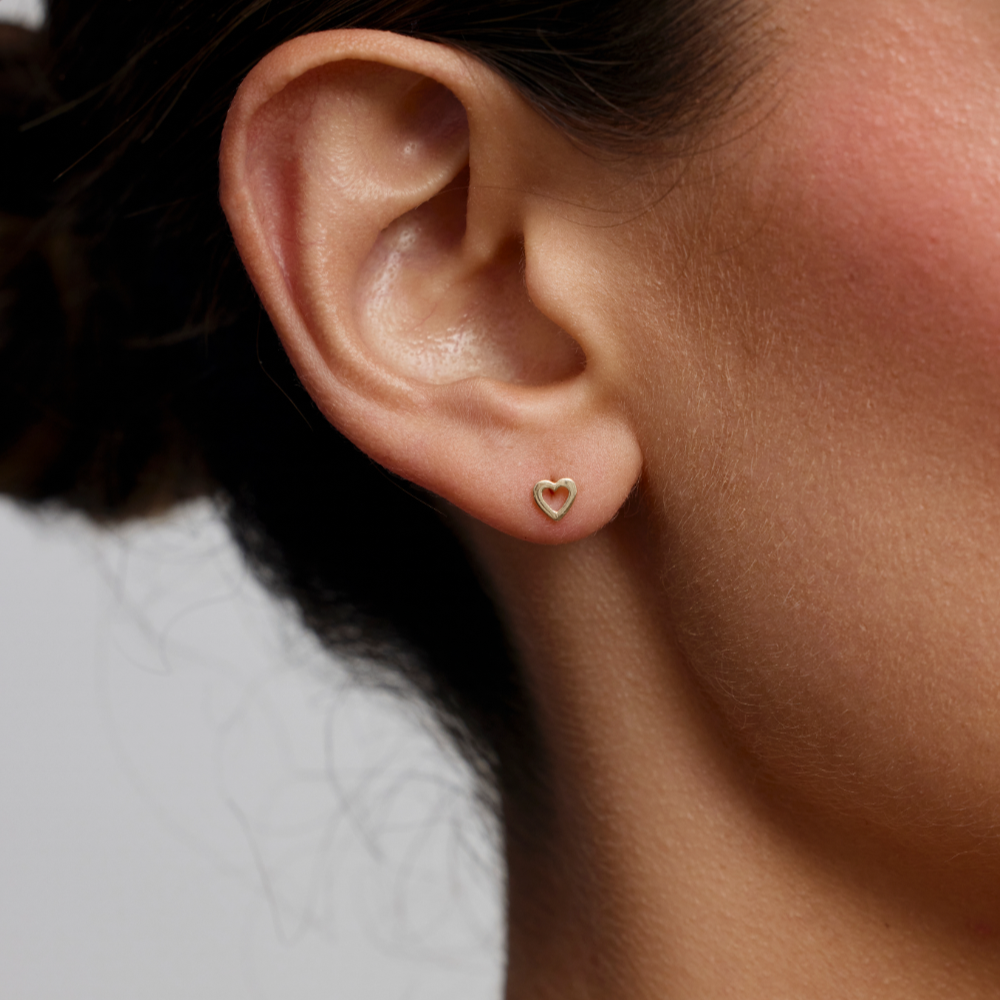 Heart Stud Earrings