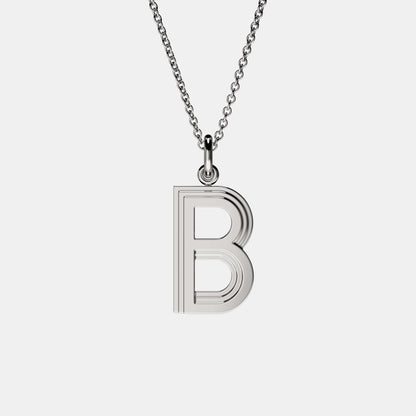 Initial Letter Pendant Necklace