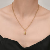 Initial Letter Pendant Necklace