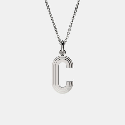 Initial Letter Pendant Necklace