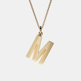 Initial Letter Pendant Necklace
