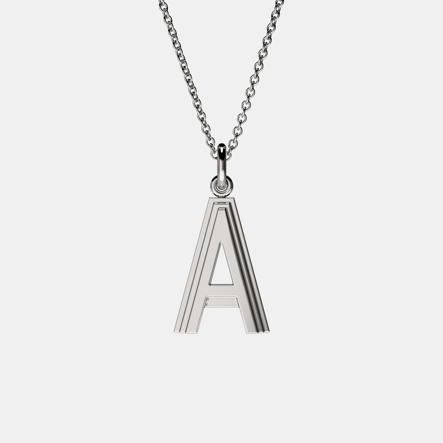 Initial Letter Pendant Necklace