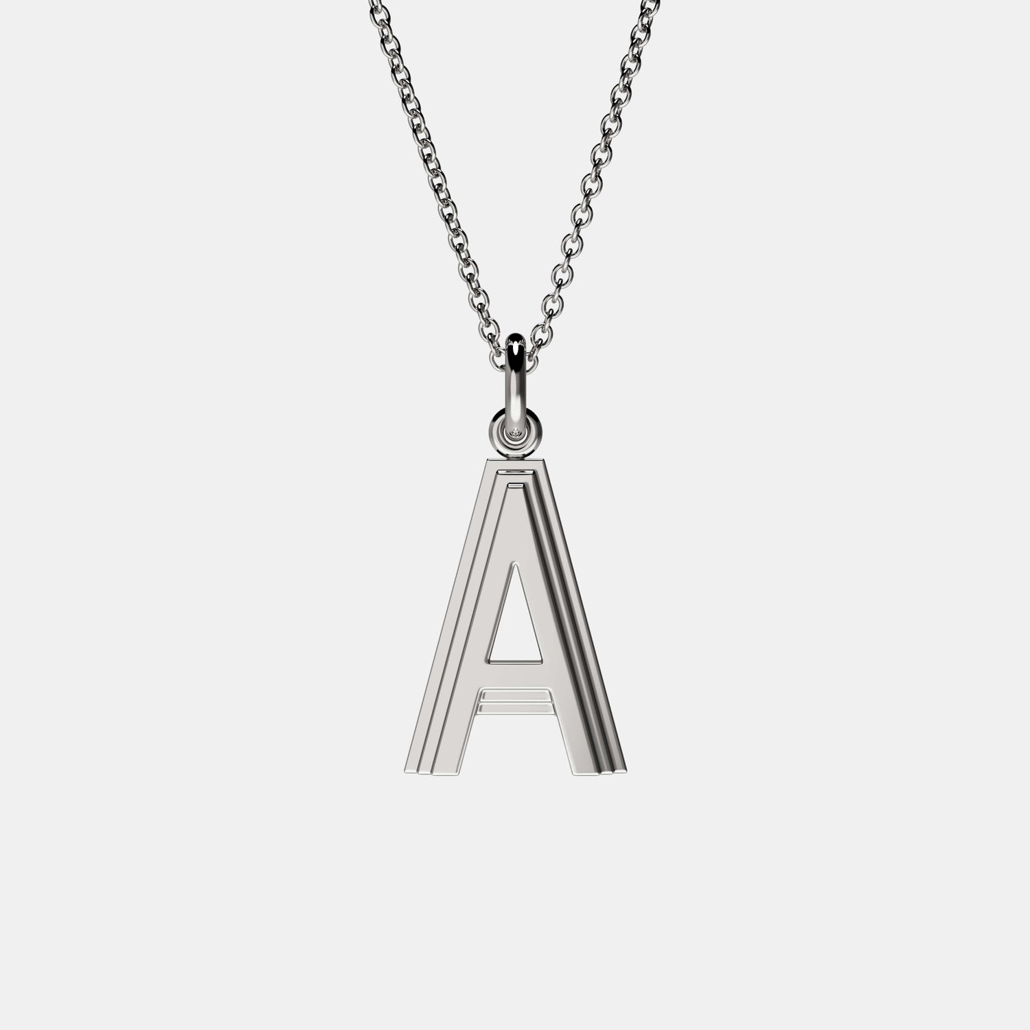 Initial Letter Pendant Necklace