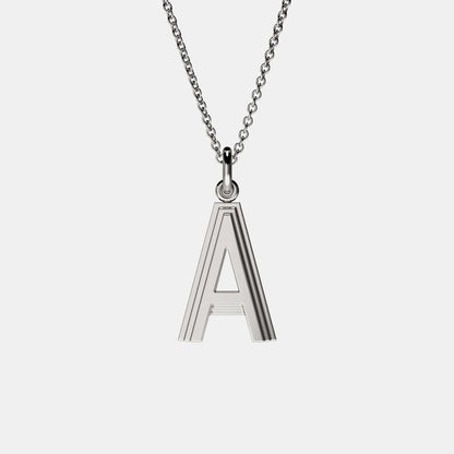 Initial Letter Pendant Necklace