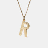 Initial Letter Pendant Necklace