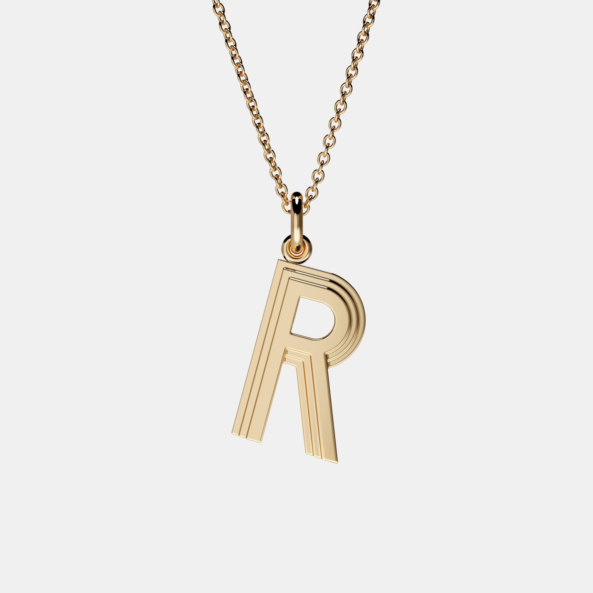 Initial Letter Pendant Necklace