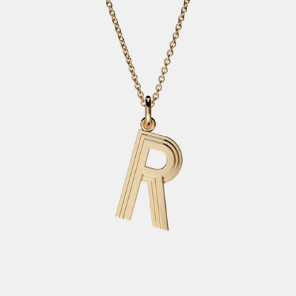 Initial Letter Pendant Necklace
