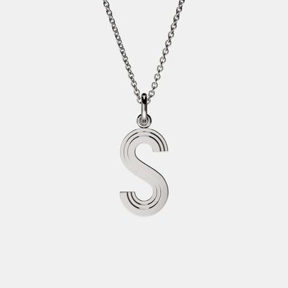 Initial Letter Pendant Necklace