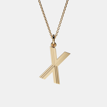 Initial Letter Pendant Necklace