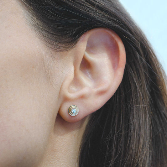 0.20 TCW Round Lab-Grown Diamond Stud Earrings