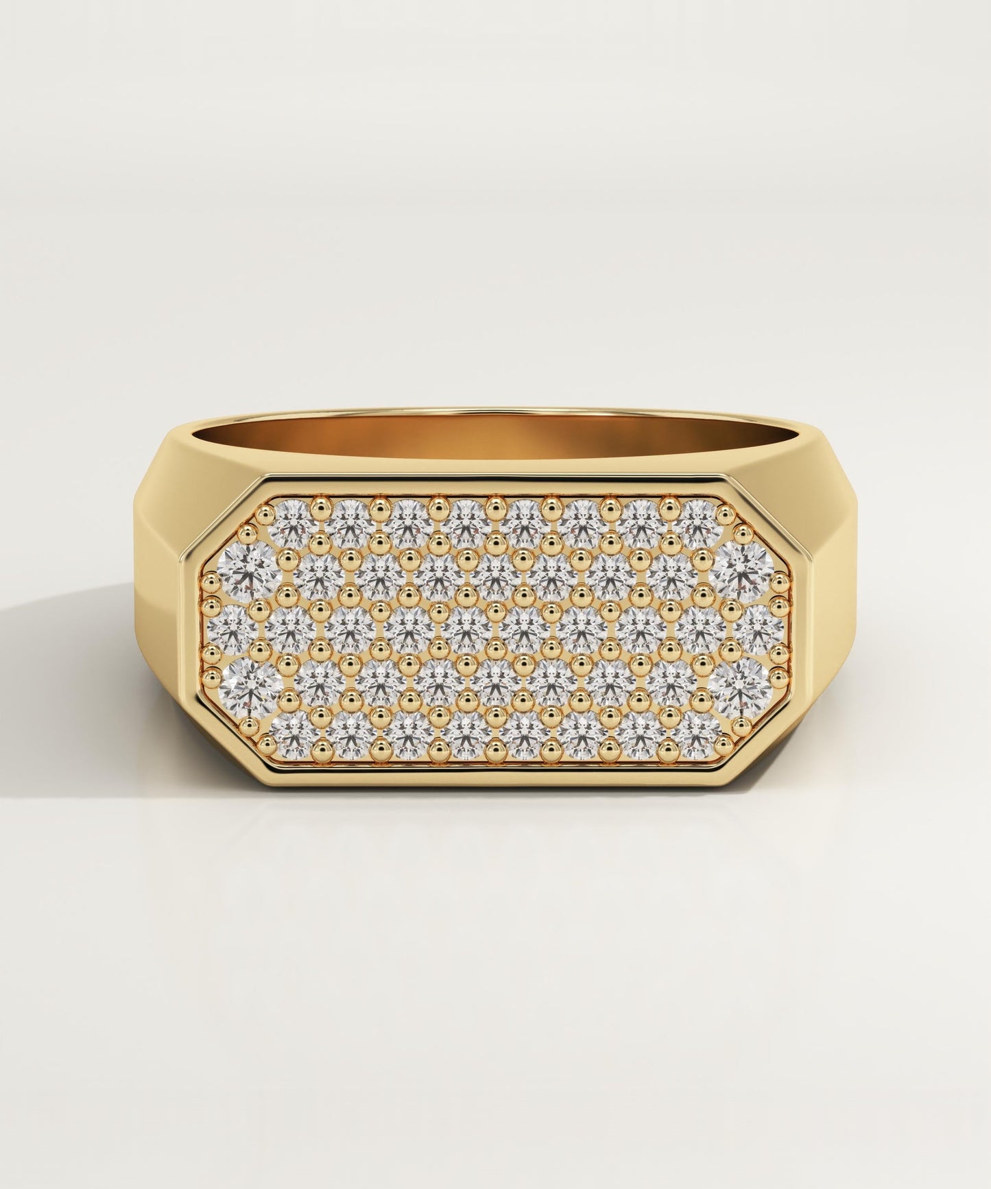 0.41 TCW Round Lab-Grown Diamond Multi Stone Wedding Band For Men
