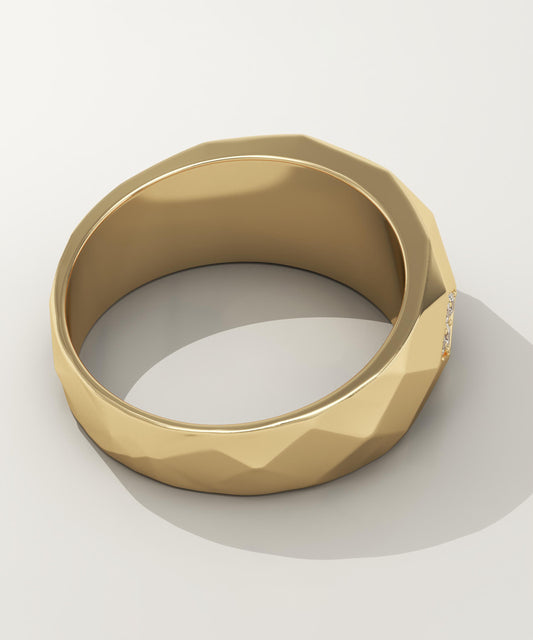 0.231 CT Round Lab-Grown Diamond Multi Stone Wedding Band For Men