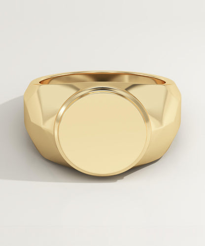 Signet Wedding Band For Men