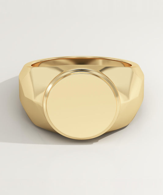 Signet Wedding Band For Men