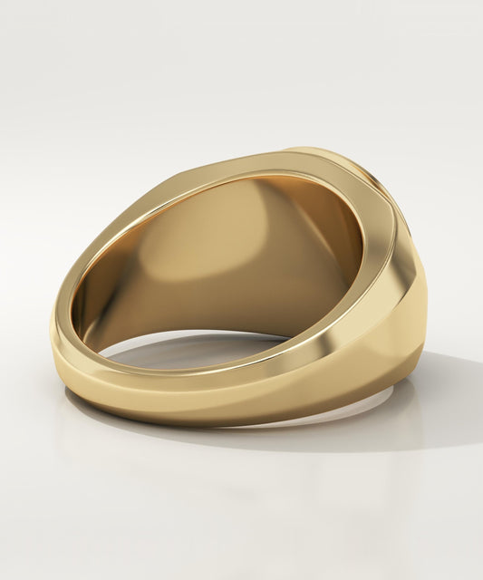 Signet Wedding Band For Men