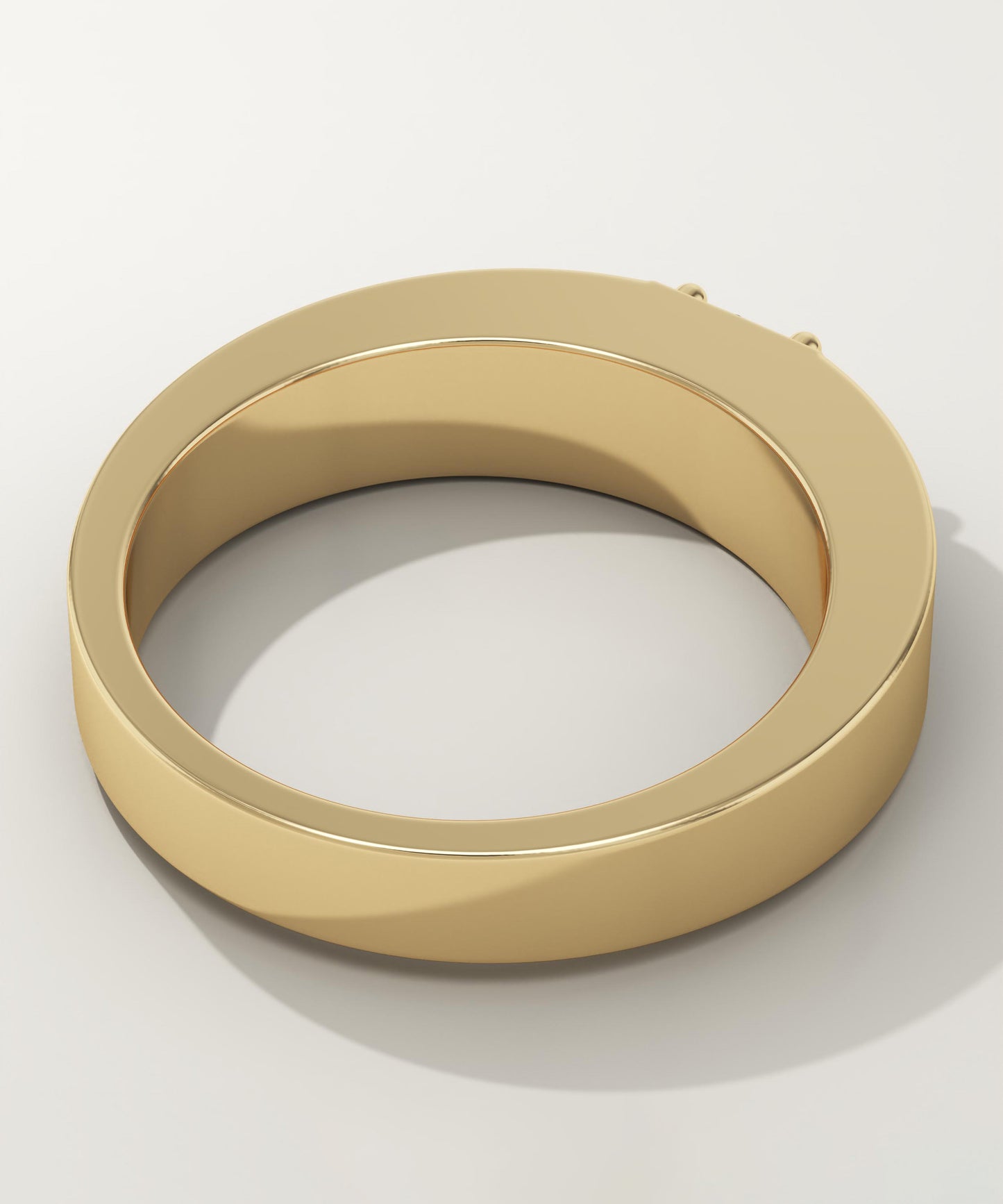 0.47 CT Round Lab-Grown Diamond Solitaire Wedding Band For Men