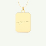 Classic Engravable Pendant Necklace 4