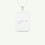 Classic Engravable Pendant Necklace 14