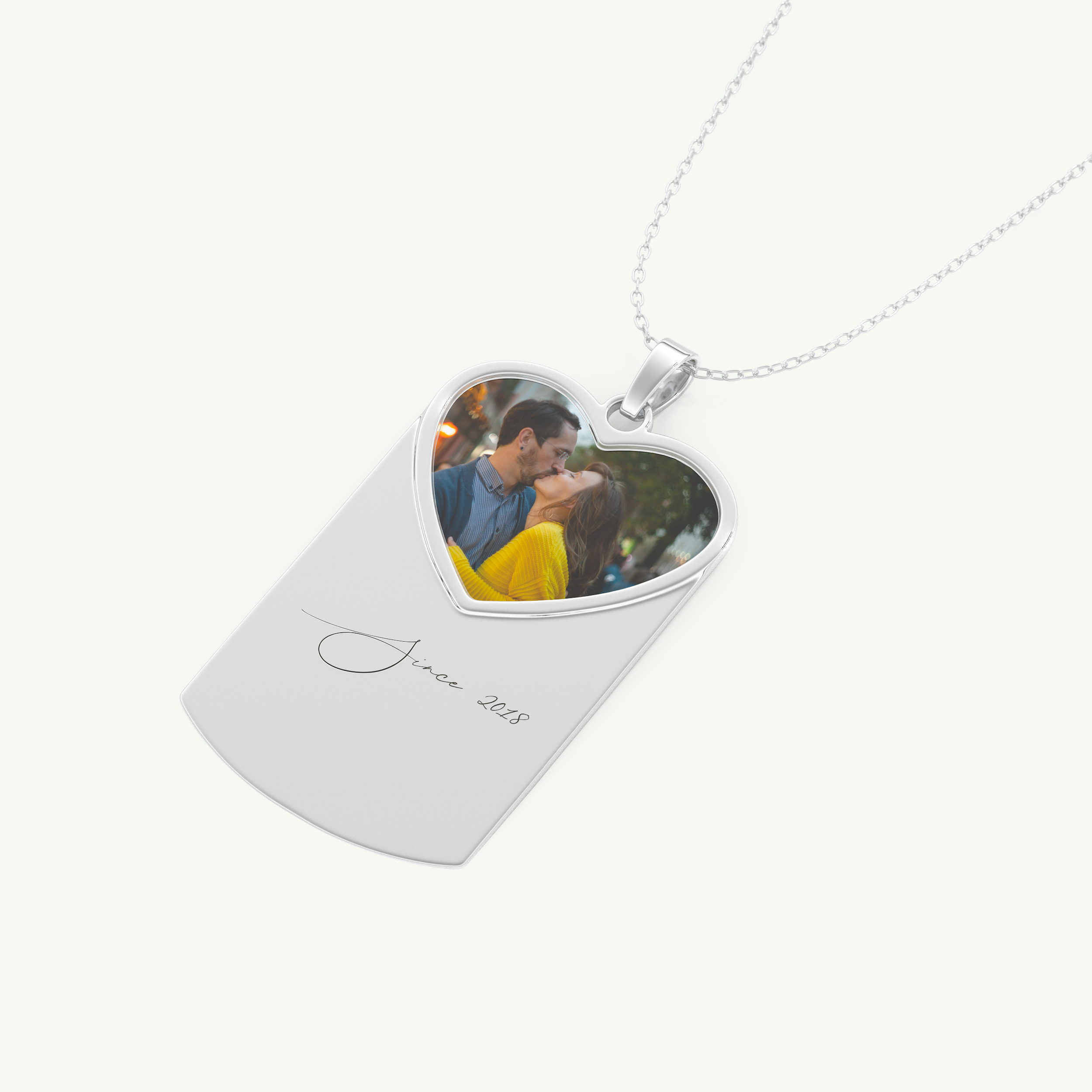 Classic Engravable Pendant Necklace 15