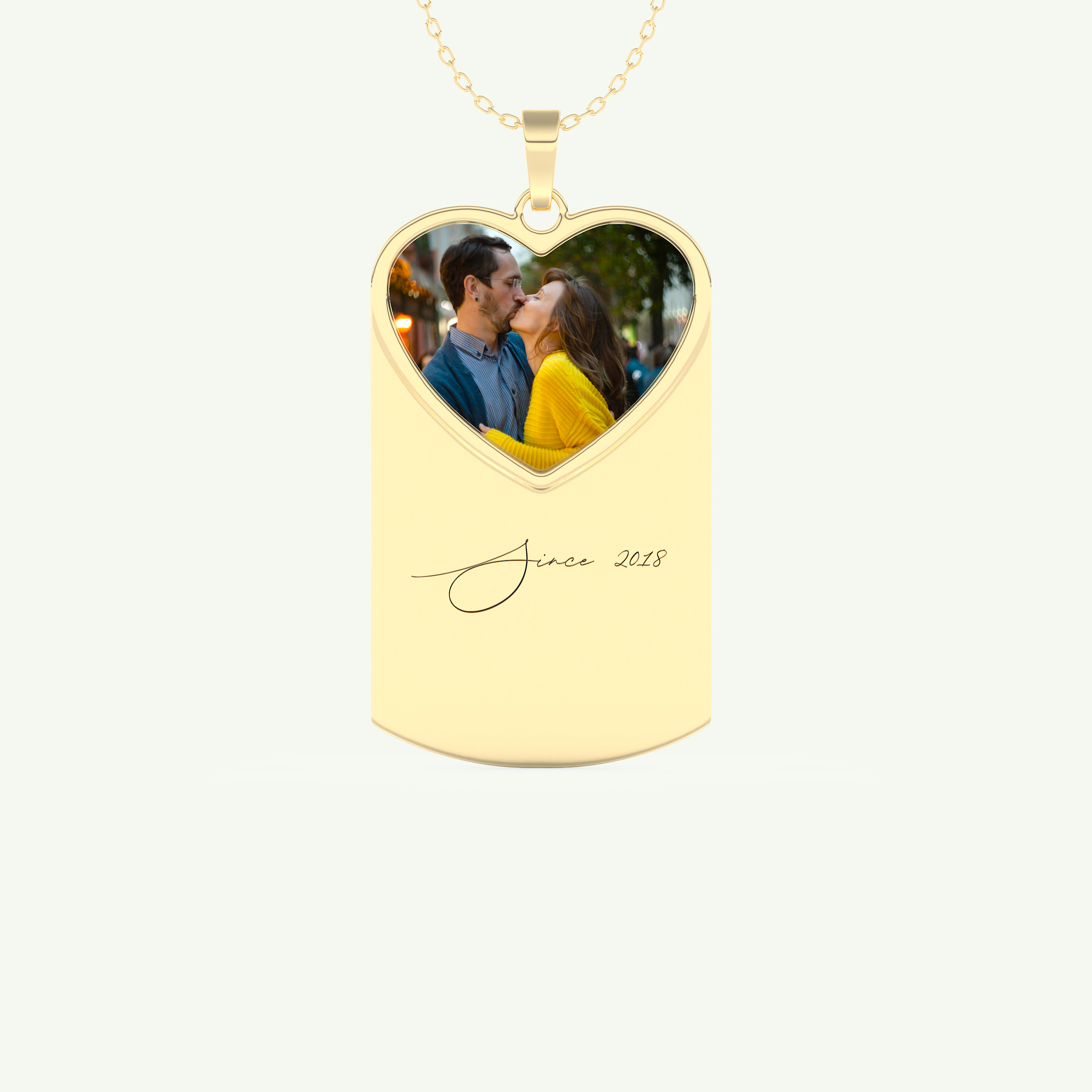 Classic Engravable Pendant Necklace 1