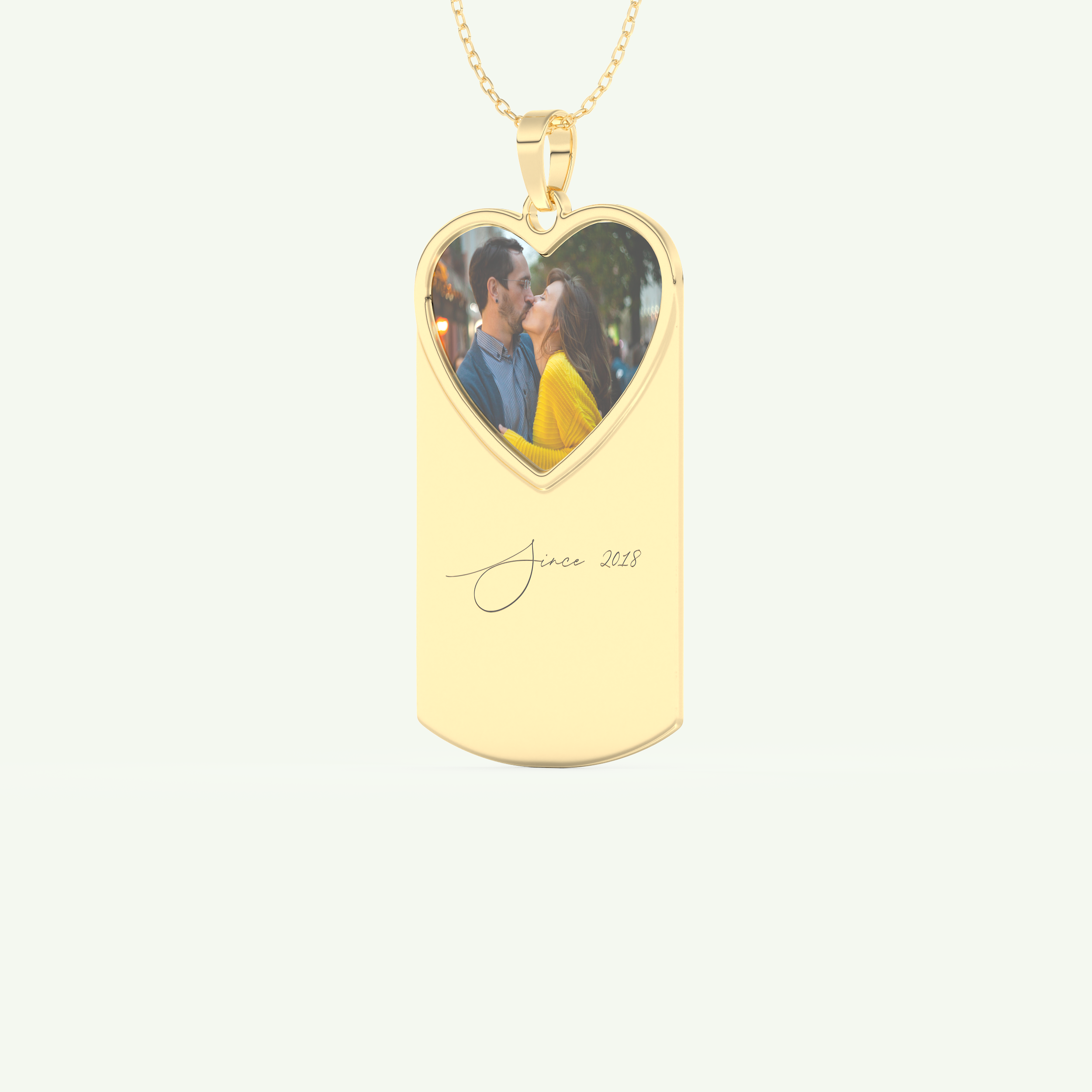 Classic Engravable Pendant Necklace 2