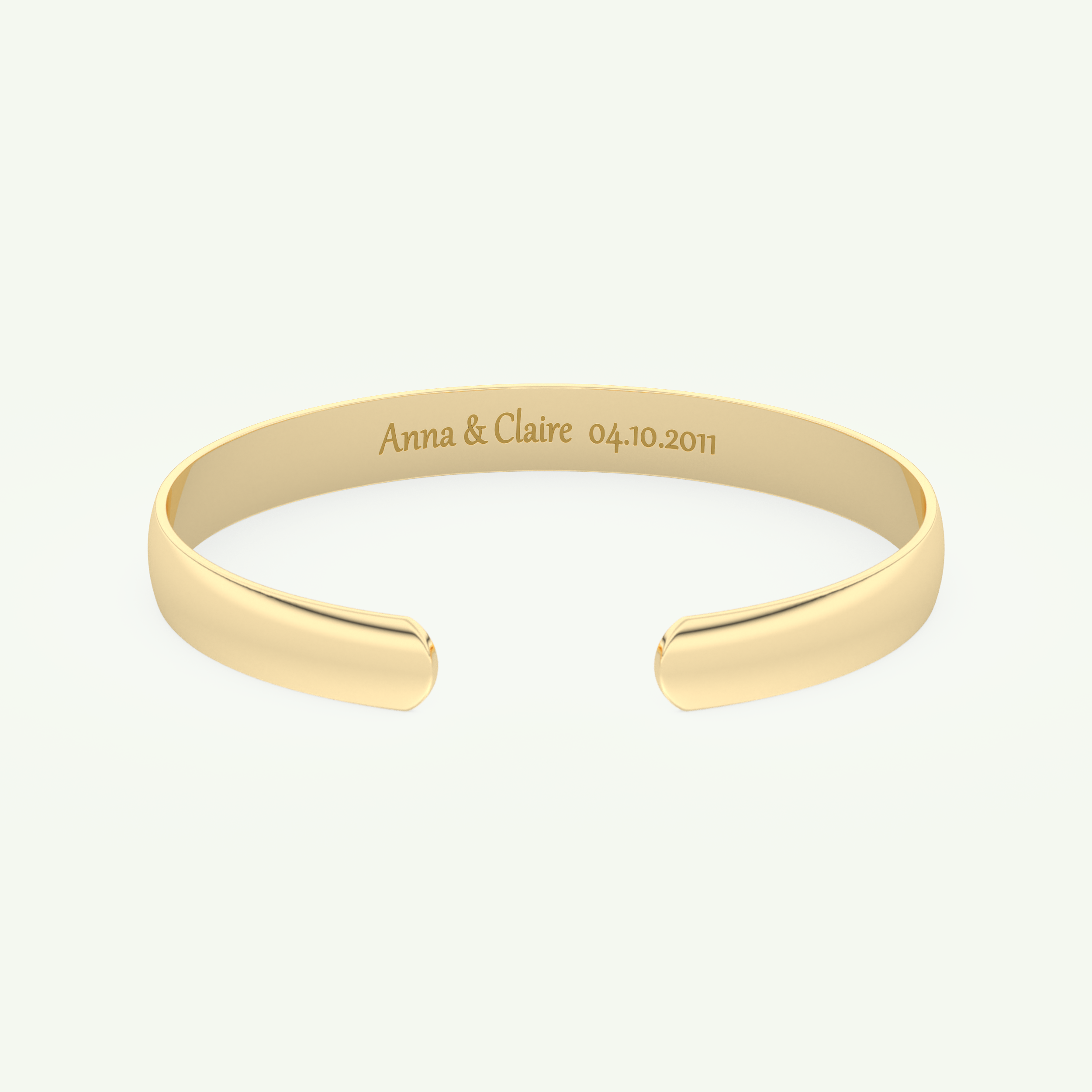 Sleek Custom Engravable Bangle Bracelet 1