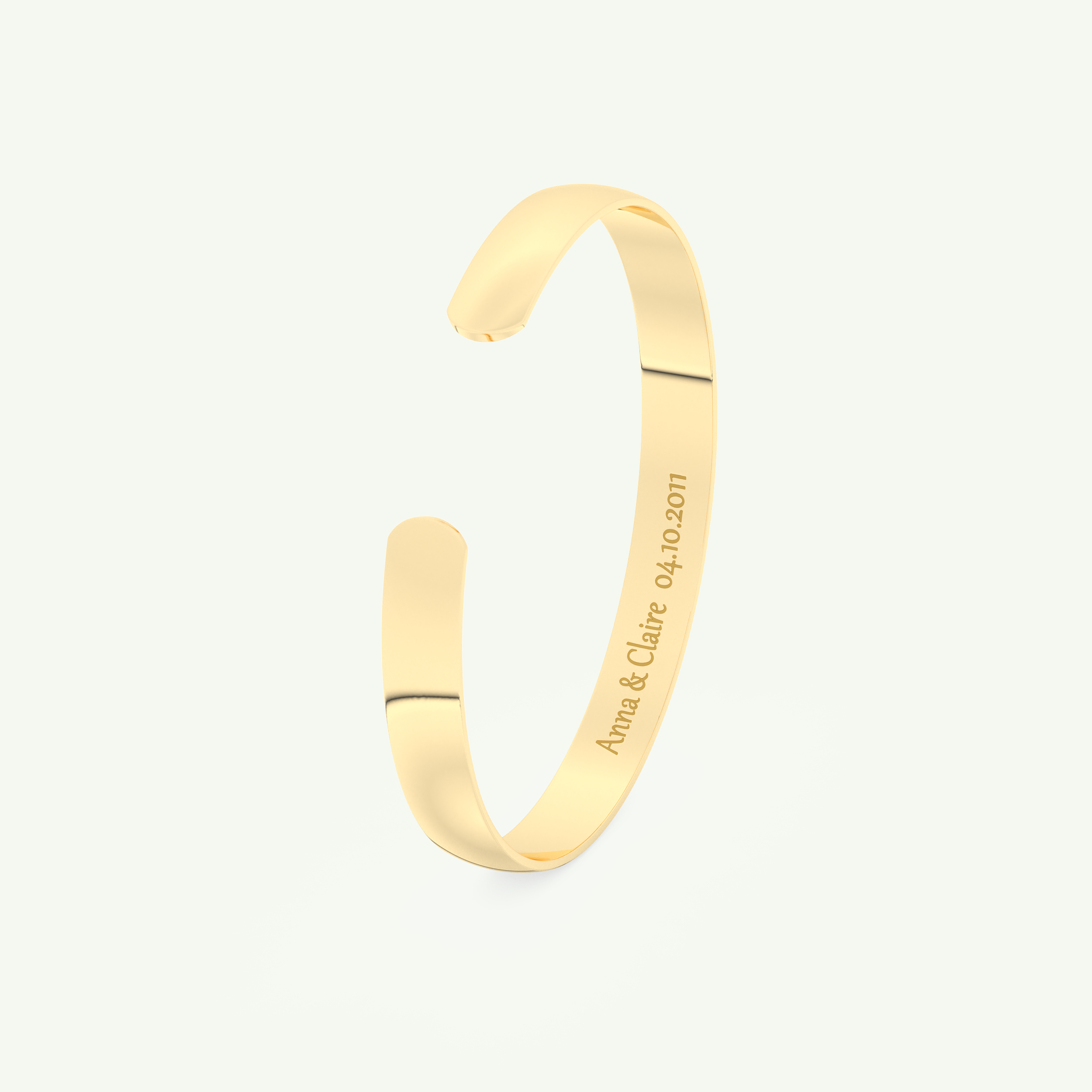 Sleek Custom Engravable Bangle Bracelet 3