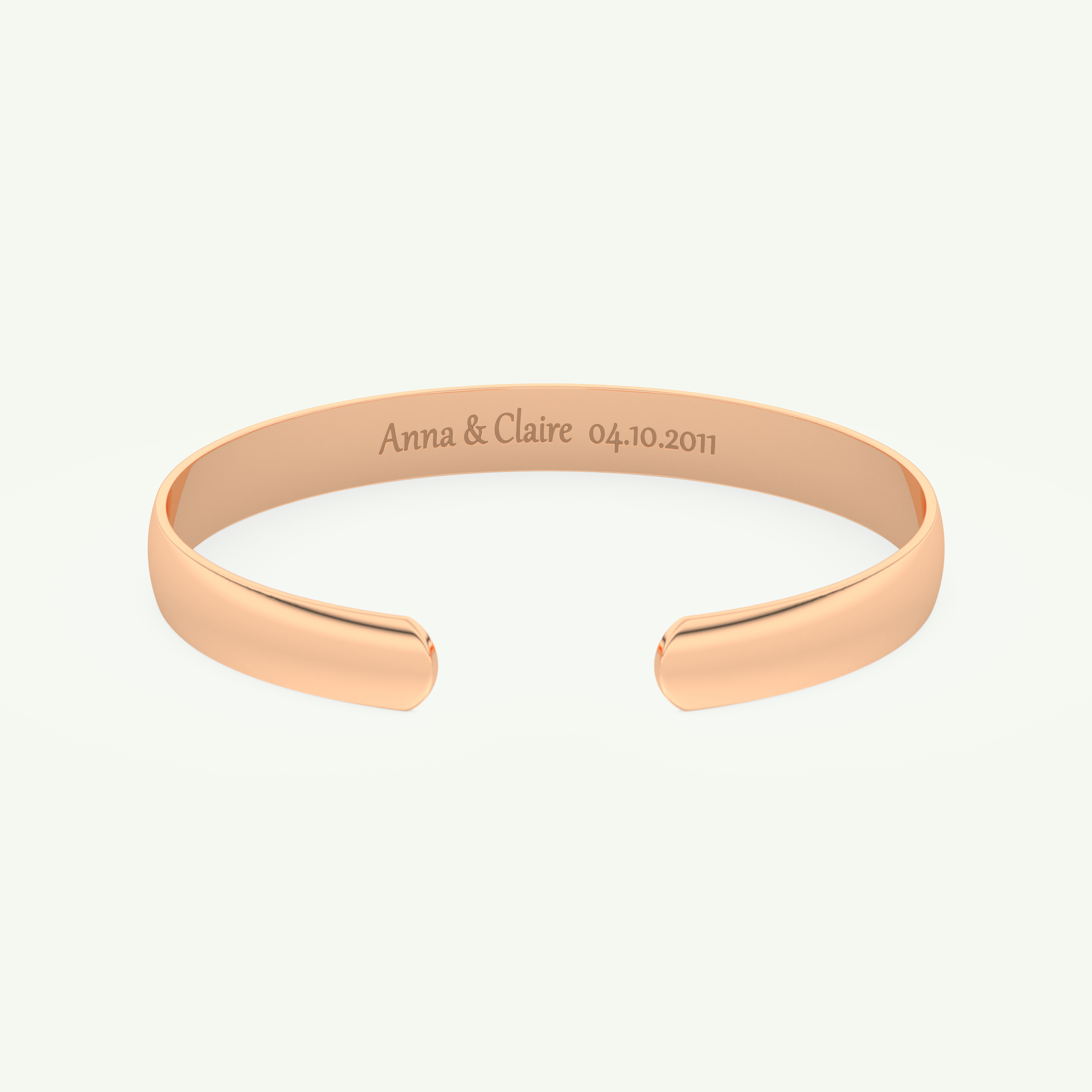 Sleek Custom Engravable Bangle Bracelet 4