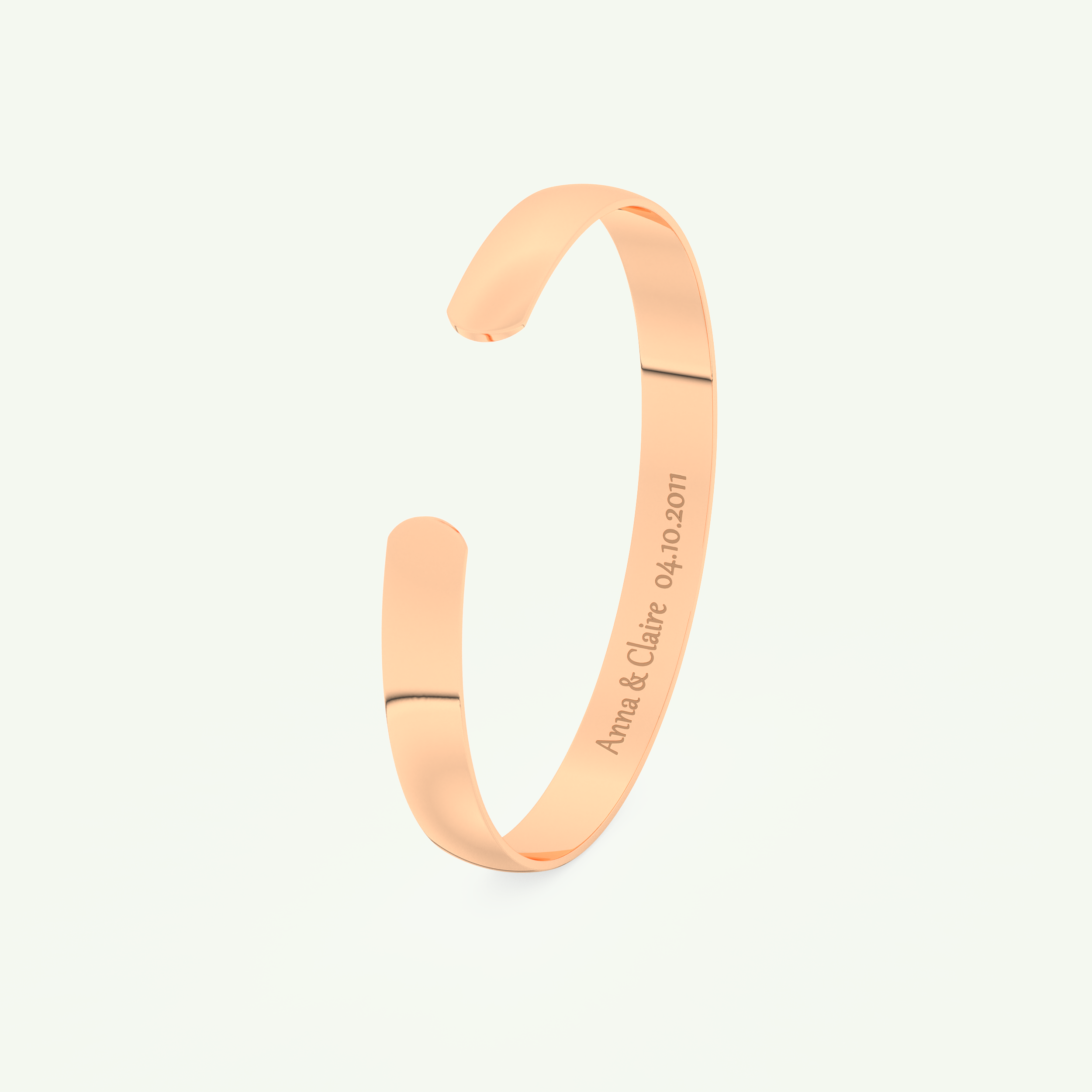 Sleek Custom Engravable Bangle Bracelet 6