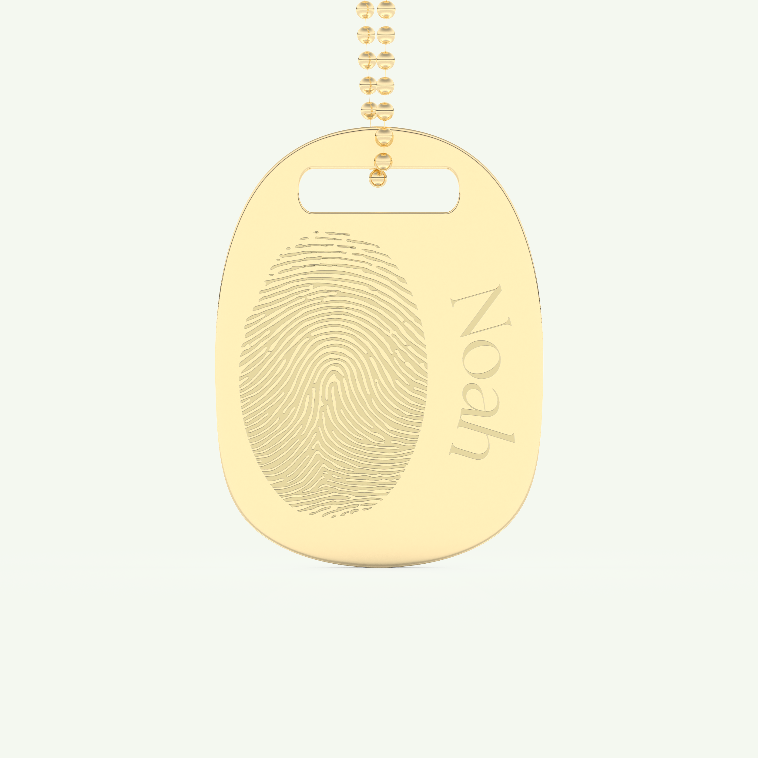 Classic Engravable Pendant Necklace 1