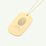 Fingerprint Engravable Pendant Necklace