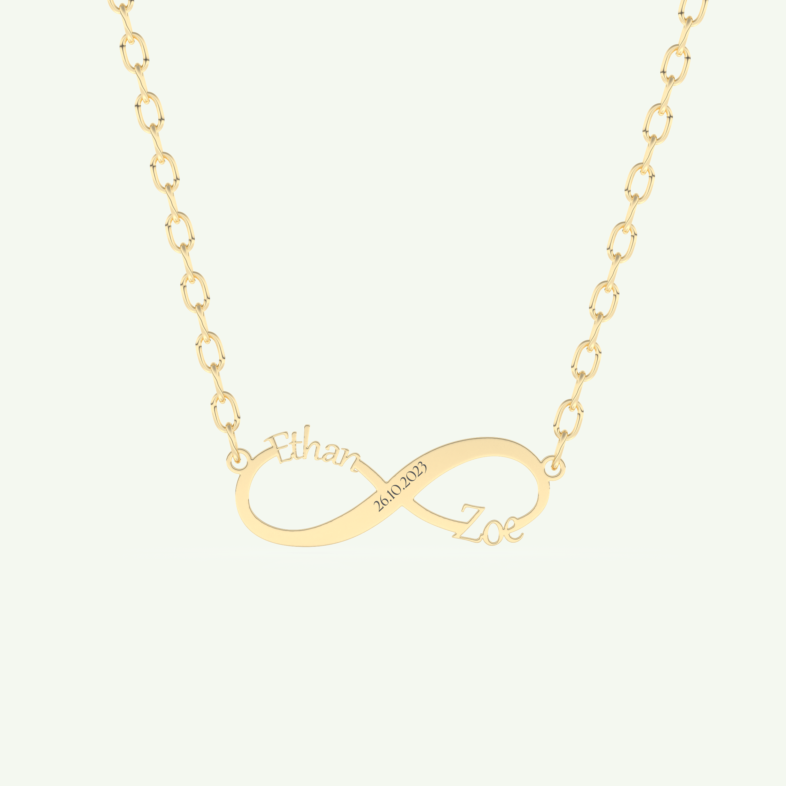 Classic Engravable Pendant Necklace 1