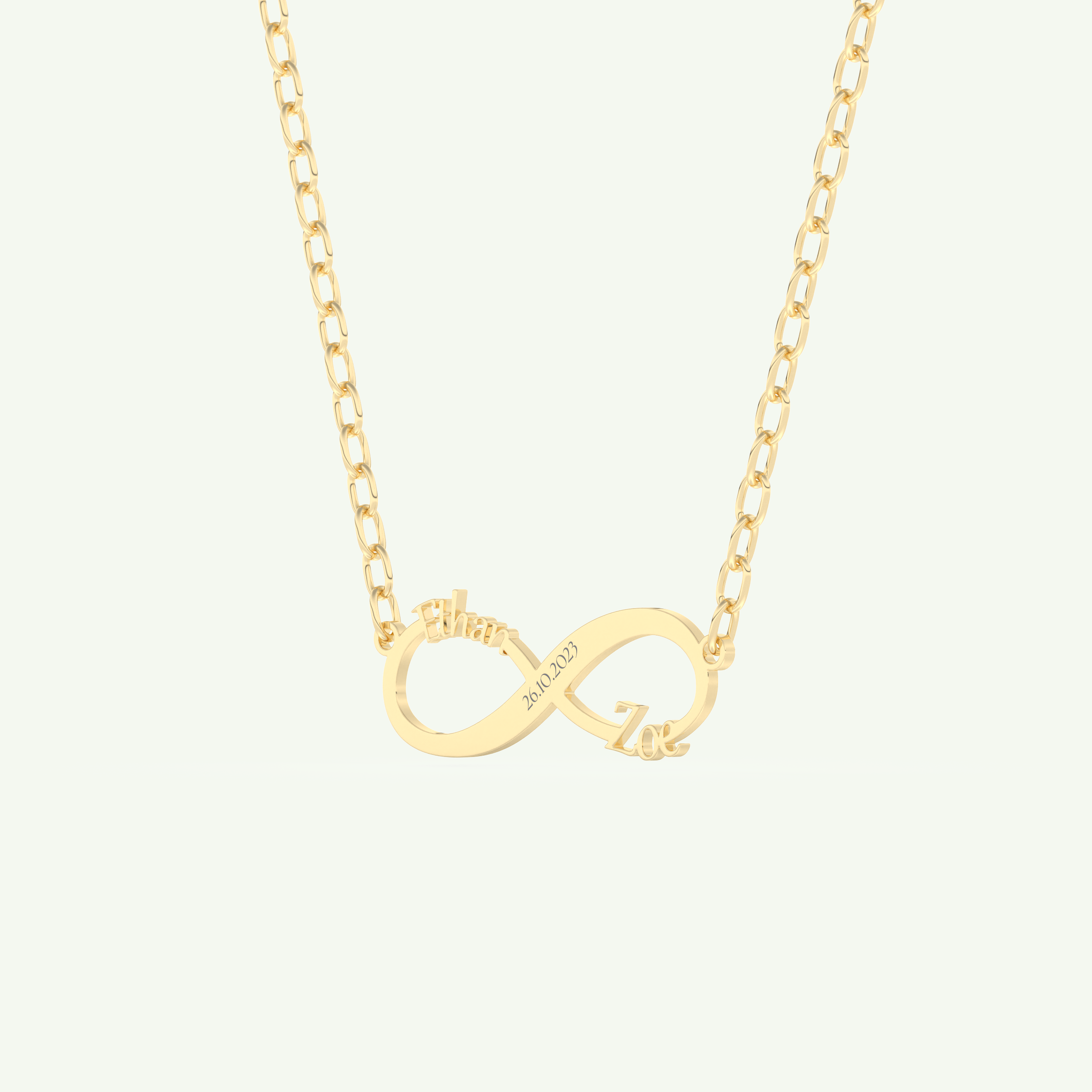 Classic Engravable Pendant Necklace 2