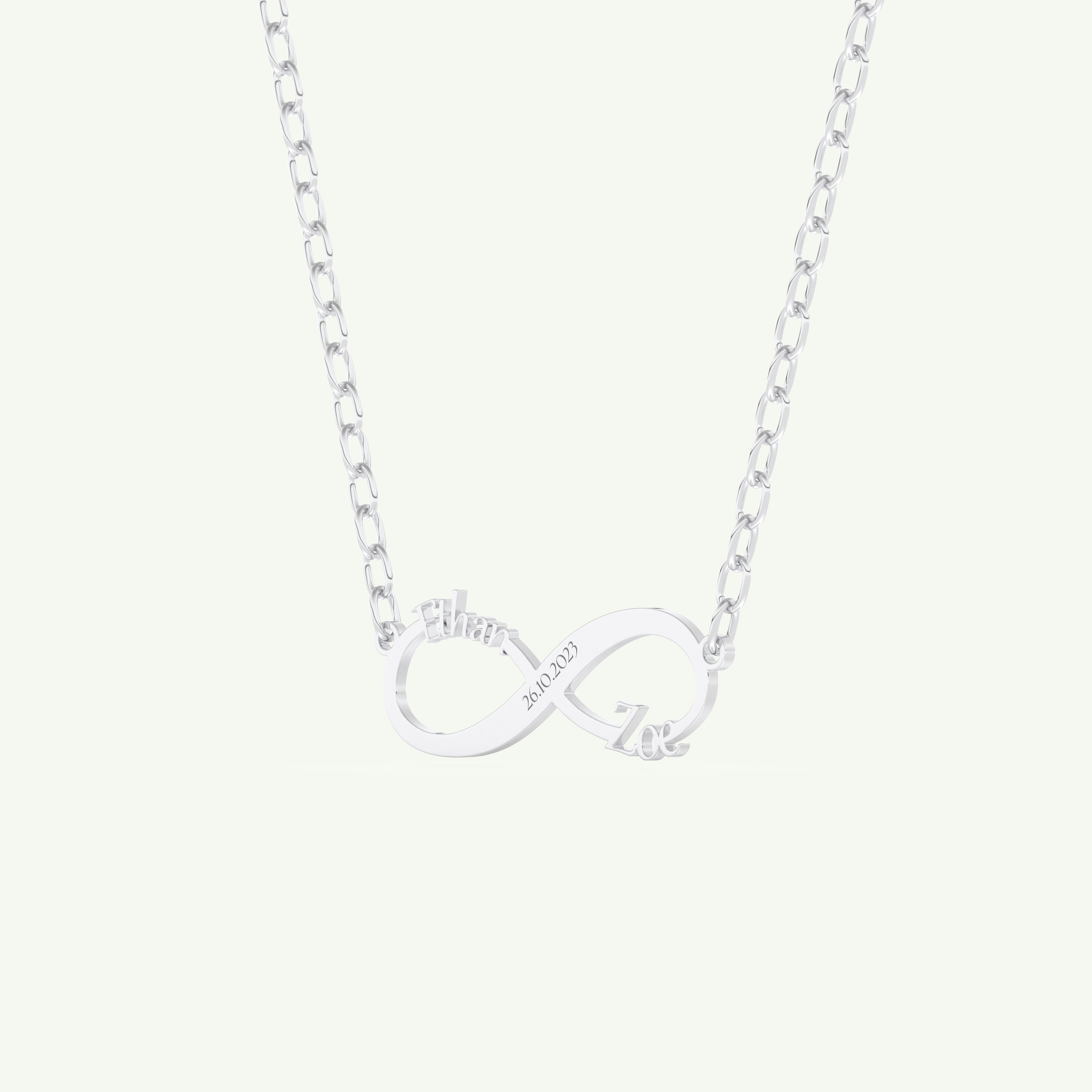 Classic Engravable Pendant Necklace 12