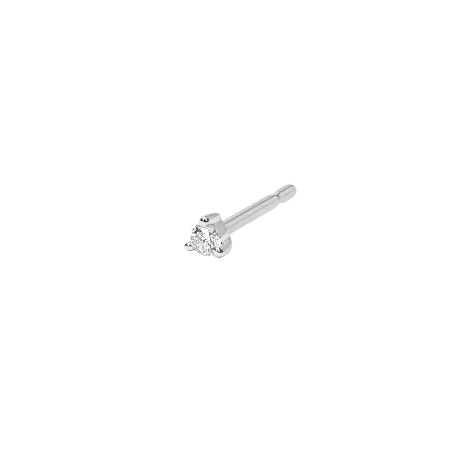 0.02 TCW Round Lab-Grown Diamond Bezel Stud Earrings