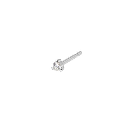0.02 TCW Round Lab-Grown Diamond Bezel Stud Earrings