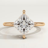 2.0 CT Princess Cut Solitaire Lab-Grown Diamond Engagement Ring