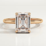 1.75 CT Emerald Cut Solitaire Lab-Grown Diamond Engagement Ring